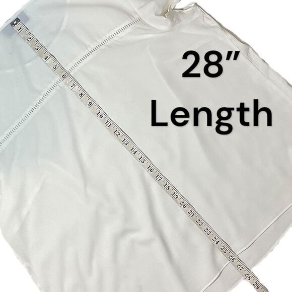 Lane Bryant Cream Flutter Sleeve Blouse Sz 18 - Picture 8 of 11